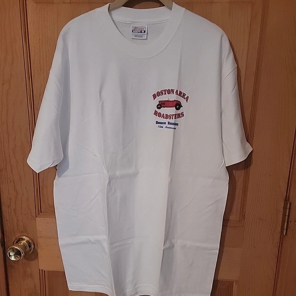 Boston Area Roadsters Deuce Reunion  70th Anniversary 2002 T-shirt Large NOS